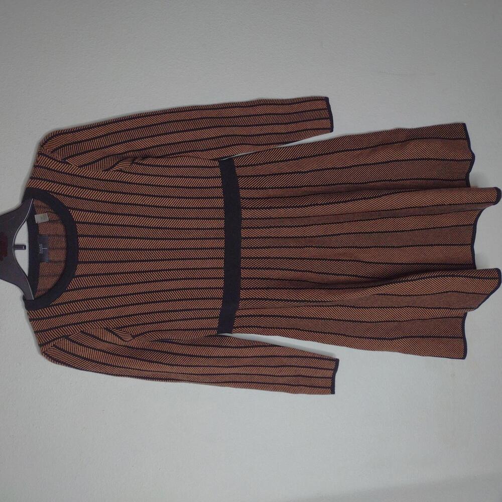 NWT T Tahari Women's Burnt Cognac Dress Size Small